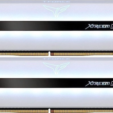 TeamGroup T-Force Xtreem ARGB White DDR4 16GB RAM με 2x8GB Modules και Ταχύτητα 3200 για Desktop