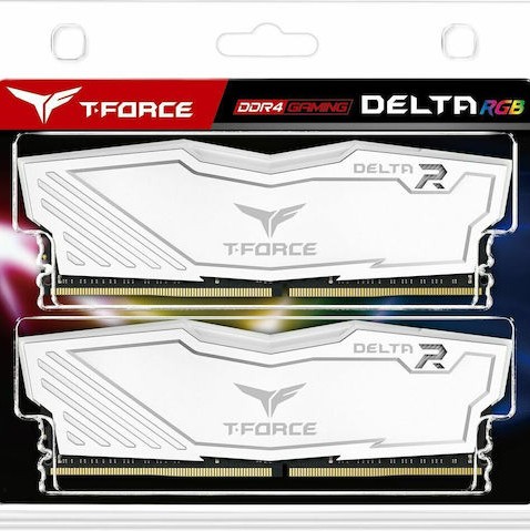 TeamGroup Delta RGB DDR4 16GB RAM με 2x8GB Modules και Ταχύτητα 3600 για Desktop