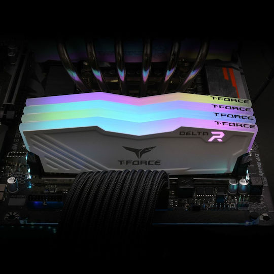 TeamGroup Delta RGB DDR4 16GB RAM με 2x8GB Modules και Ταχύτητα 3600 για Desktop