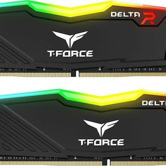 TeamGroup T-Force Delta RGB DDR4 16GB RAM με 2x8GB Modules και Ταχύτητα 3200 για Desktop