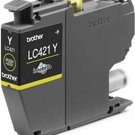 Brother LC421 Γνήσιο Μελάνι Εκτυπωτή InkJet Κίτρινο (LC-421Y)