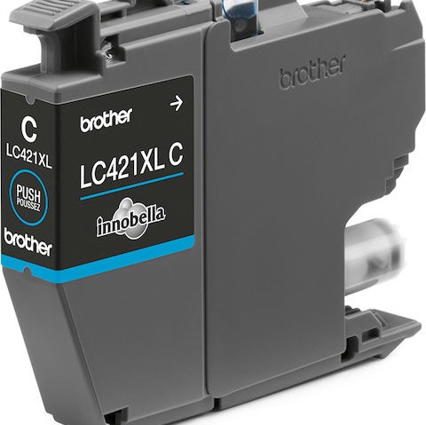 Brother LC421XL Γνήσιο Μελάνι Εκτυπωτή InkJet Κυανό (LC-421XLC)
