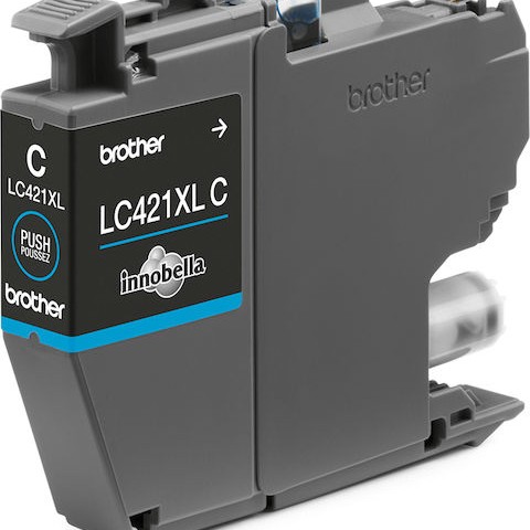 Brother LC421XL Γνήσιο Μελάνι Εκτυπωτή InkJet Κυανό (LC-421XLC)