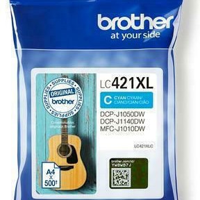 Brother LC421XL Γνήσιο Μελάνι Εκτυπωτή InkJet Κυανό (LC-421XLC)