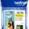 Brother LC421XL Γνήσιο Μελάνι Εκτυπωτή InkJet Κίτρινο (LC-421XLY)