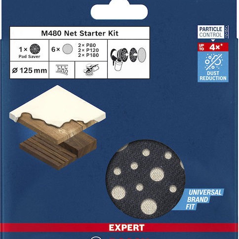 Bosch Sanding Nets M480 Πέλμα Τριβείου 125mm