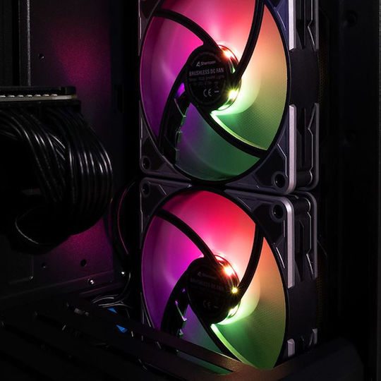 Sharkoon SilentStorm Case Fan 120mm με RGB Φωτισμό και Σύνδεση 4-Pin PWM