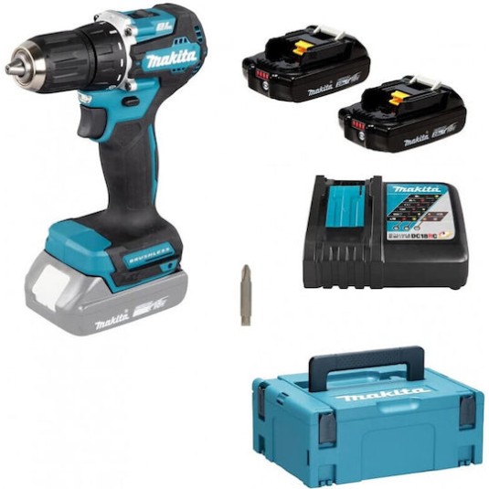 Makita Δραπανοκατσάβιδο Μπαταρίας 18V 2x2Ah