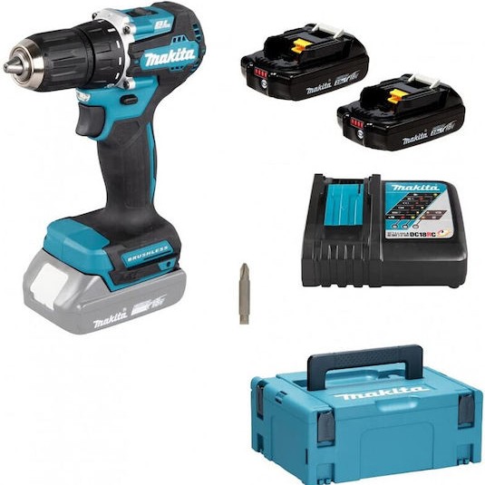 Makita Δραπανοκατσάβιδο Μπαταρίας 18V 2x2Ah