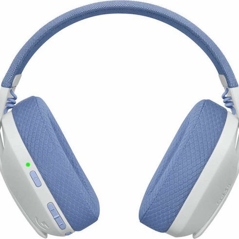 Logitech G435 Lightspeed Ασύρματο Over Ear Gaming Headset με σύνδεση Bluetooth / USB Λευκό