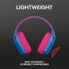 Logitech G435 Lightspeed Ασύρματο Over Ear Gaming Headset με σύνδεση Bluetooth / USB Μπλε/Φούξια