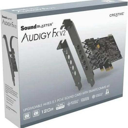 Creative Sound Blaster Audigy Fx V2 ​Εσωτερική PCI Express Κάρτα Ήχου 5.1