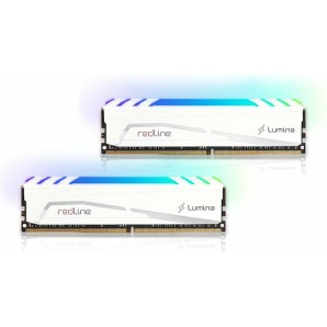 Mushkin Redline Lumina White DDR4 32GB RAM με 2x16GB Modules και Ταχύτητα 3600 για Desktop