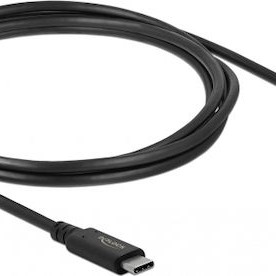 DeLock USB 2.0 Cable USB-C male - USB-C 100W Μαύρο 2m (86980)