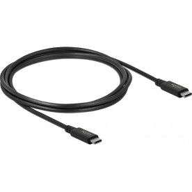 DeLock USB 2.0 Cable USB-C male - USB-C 100W Μαύρο 2m (86980)