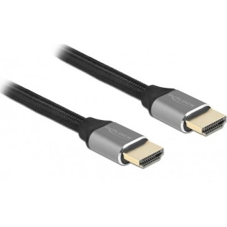 DeLock Braided Cable HDMI male - HDMI male 3m Γκρι