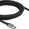 DeLock Braided Cable HDMI male - HDMI male 3m Γκρι