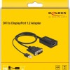 DeLock Μετατροπέας DVI-D / USB-A male σε DisplayPort female (63189)