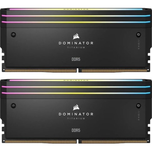 Corsair Dominator Titanium RGB DDR5 48GB RAM με 2x24GB Modules και Ταχύτητα 7200 για Desktop