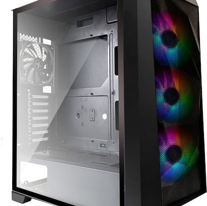 Xilence X712.RGB Gaming Midi Tower Κουτί Υπολογιστή με Πλαϊνό Παράθυρο Μαύρο