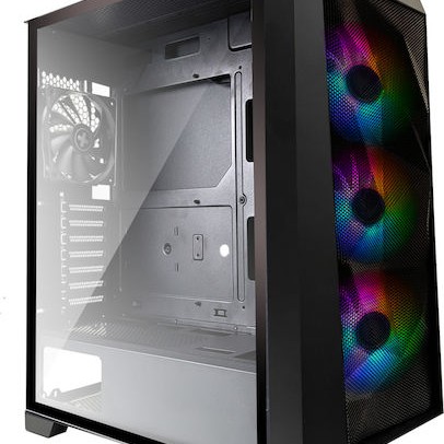 Xilence X712.RGB Gaming Midi Tower Κουτί Υπολογιστή με Πλαϊνό Παράθυρο Μαύρο