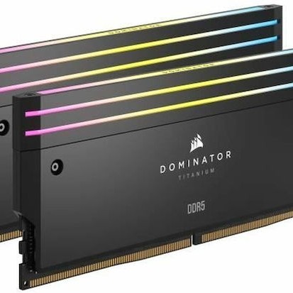 Corsair Dominator Titanium RGB XMP DDR5 32GB RAM με 2x16GB Modules και Ταχύτητα 7000 για Desktop