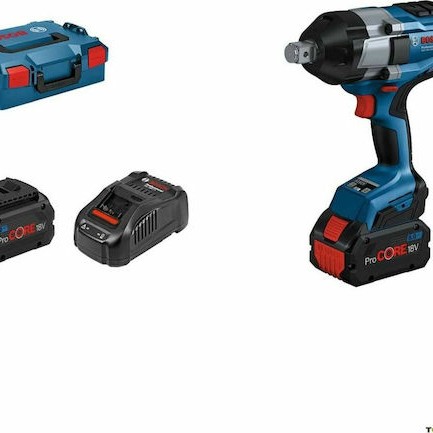 Bosch GDS 18V-1050 H Μπουλονόκλειδο Μπαταρίας 18V 2x8Ah με Υποδοχή 3/4