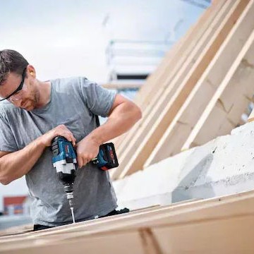 Bosch GDS 18V-1000 Μπουλονόκλειδο Μπαταρίας 18V Solo με Υποδοχή 1/2