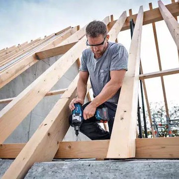 Bosch GDS 18V-1000 Μπουλονόκλειδο Μπαταρίας 18V Solo με Υποδοχή 1/2