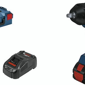 Bosch GDS 18V-1000 Brushless Μπουλονόκλειδο Μπαταρίας 18V 2x8Ah με Υποδοχή 1/2