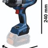 Bosch GDS 18V-1000 Brushless Μπουλονόκλειδο Μπαταρίας 18V 2x8Ah με Υποδοχή 1/2