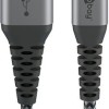 Goobay Braided USB-A to Lightning Cable 60W Γκρι 0.5m (49267)