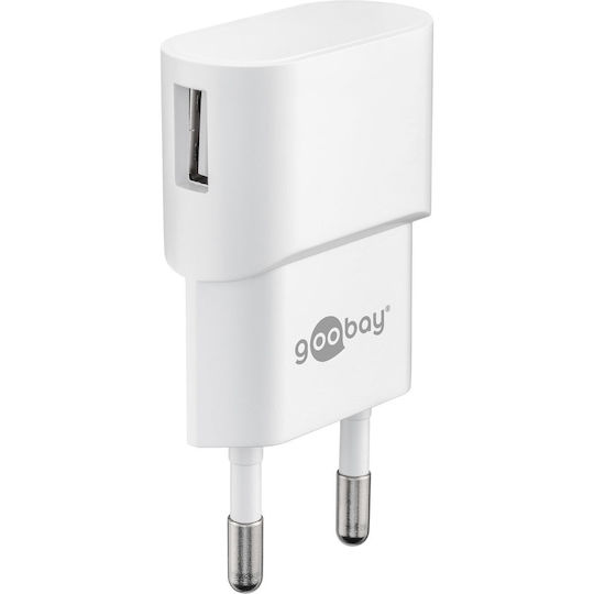Goobay Φορτιστής Χωρίς Καλώδιο με Θύρα USB-A 5W Λευκός (44948)