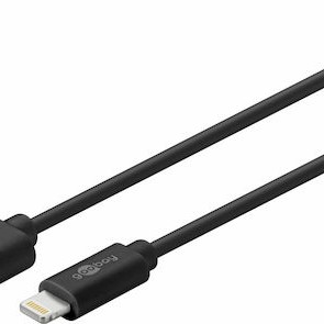 Goobay USB to Lightning Cable Μαύρο 1m (63523)