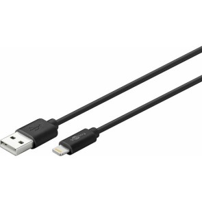 Goobay USB to Lightning Cable Μαύρο 1m (63523)