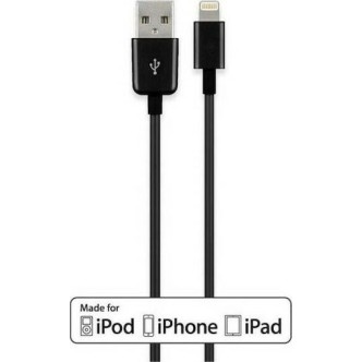 Goobay USB to Lightning Cable Μαύρο 1m (63523)