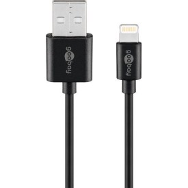 Goobay USB to Lightning Cable Μαύρο 1m (63523)