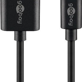 Goobay USB to Lightning Cable Μαύρο 1m (63523)