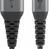 Goobay Braided USB to Lightning Cable Γκρι 2m (49269)