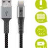 Goobay Braided USB to Lightning Cable Γκρι 2m (49269)