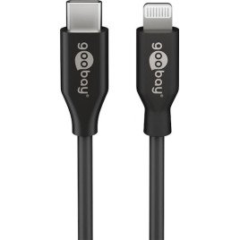 Goobay USB 2.0 Cable USB-C male - Lightning Μαύρο 1m (39445)