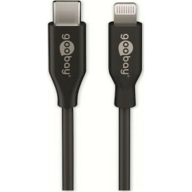 Goobay USB 2.0 Cable USB-C male - Lightning Μαύρο 1m (39445)