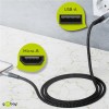 Goobay Braided USB 2.0 to micro USB Cable Γκρι 1m (49282)