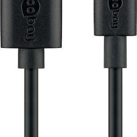 Goobay USB 2.0 Cable USB-C male - USB-A 15W Μαύρο 1m (45735)