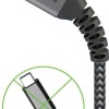 Goobay Braided USB 2.0 Cable USB-C male - USB-A 60W Γκρι 1m (49296)