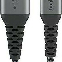 Goobay Braided USB 2.0 Cable USB-C male - USB-A 60W Γκρι 2m (49297)
