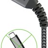 Goobay Braided USB 2.0 Cable USB-C male - USB-A 60W Γκρι 2m (49297)