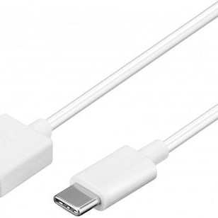 Goobay USB 2.0 Cable USB-C male - USB-A 15W Λευκό 2m (59130)