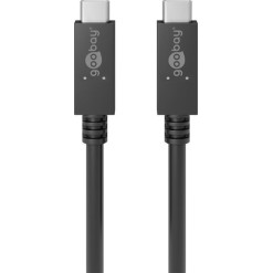 Goobay USB 3.2 Cable USB-C male - USB-C 100W Μαύρο 1m (49254)