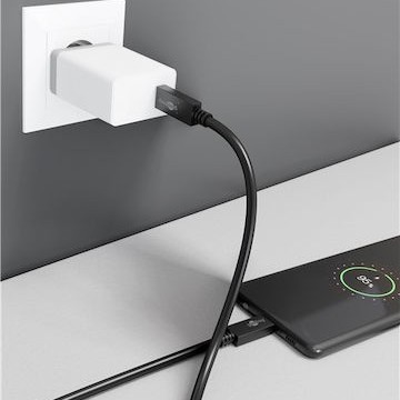 Goobay USB 3.2 Cable USB-C male - USB-C 100W Μαύρο 1m (49254)